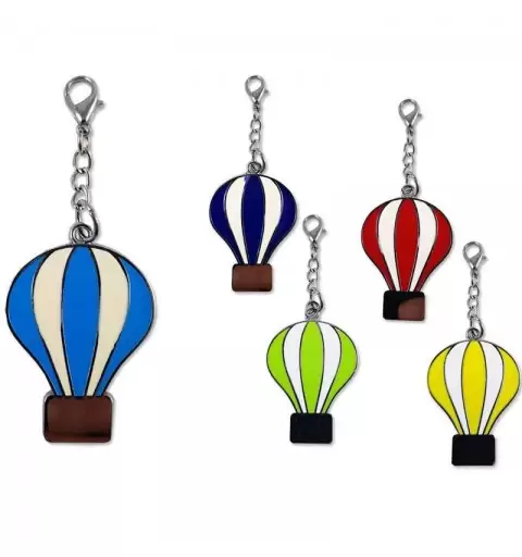 Ciondolo mongolfiera colorata - 10 pz