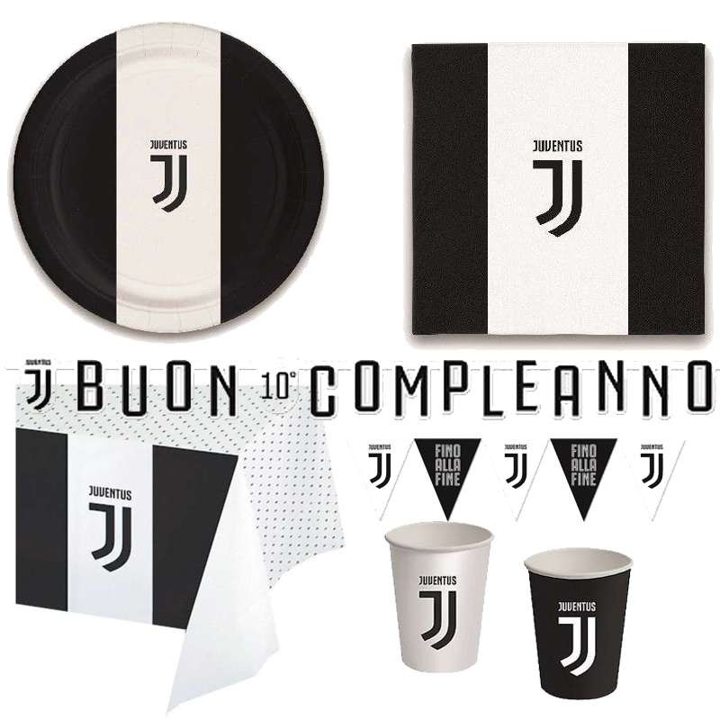Kit n.17 Juventus - articoli per festa Juve