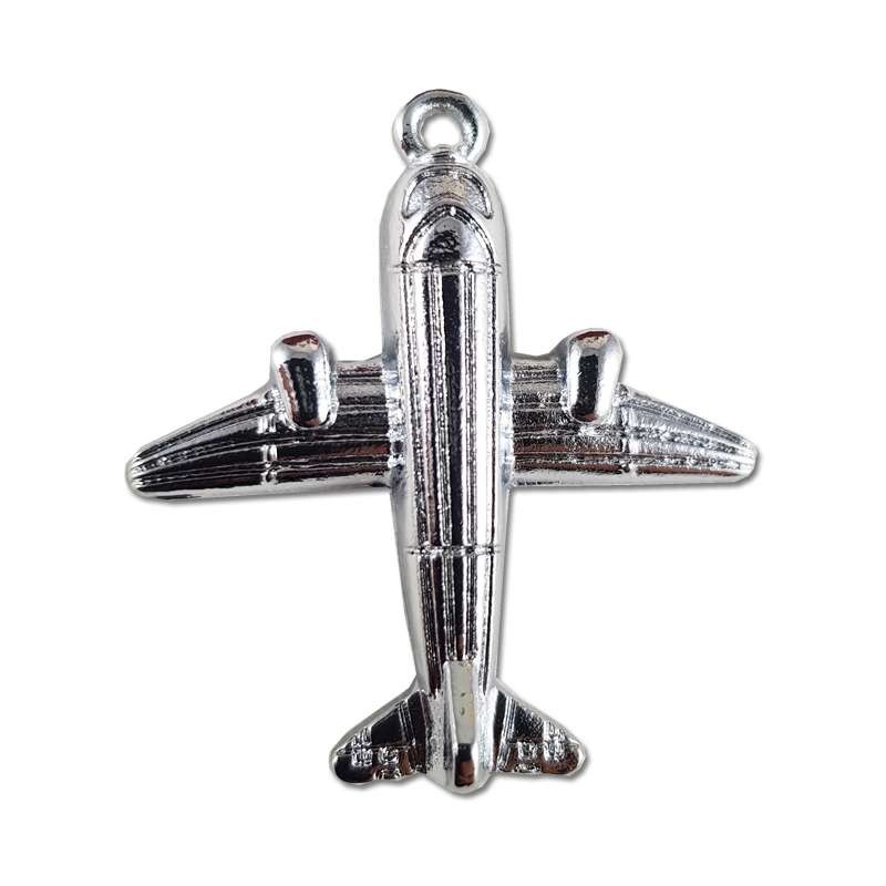 Ciondolo aereo silver - 10 pz