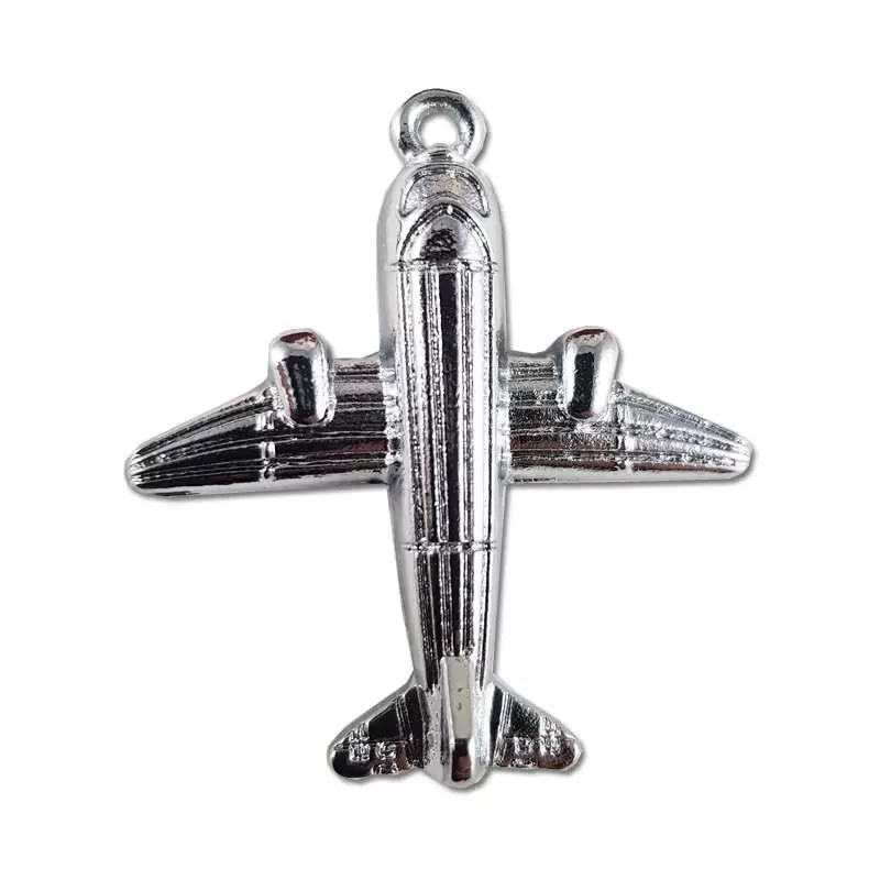 Ciondolo aereo silver - 10 pz