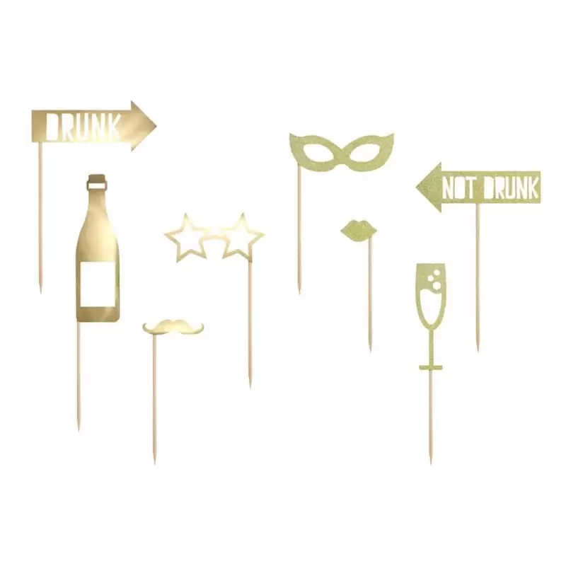 Set photo booth happy new year capodanno