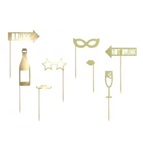 Set photo booth happy new year capodanno