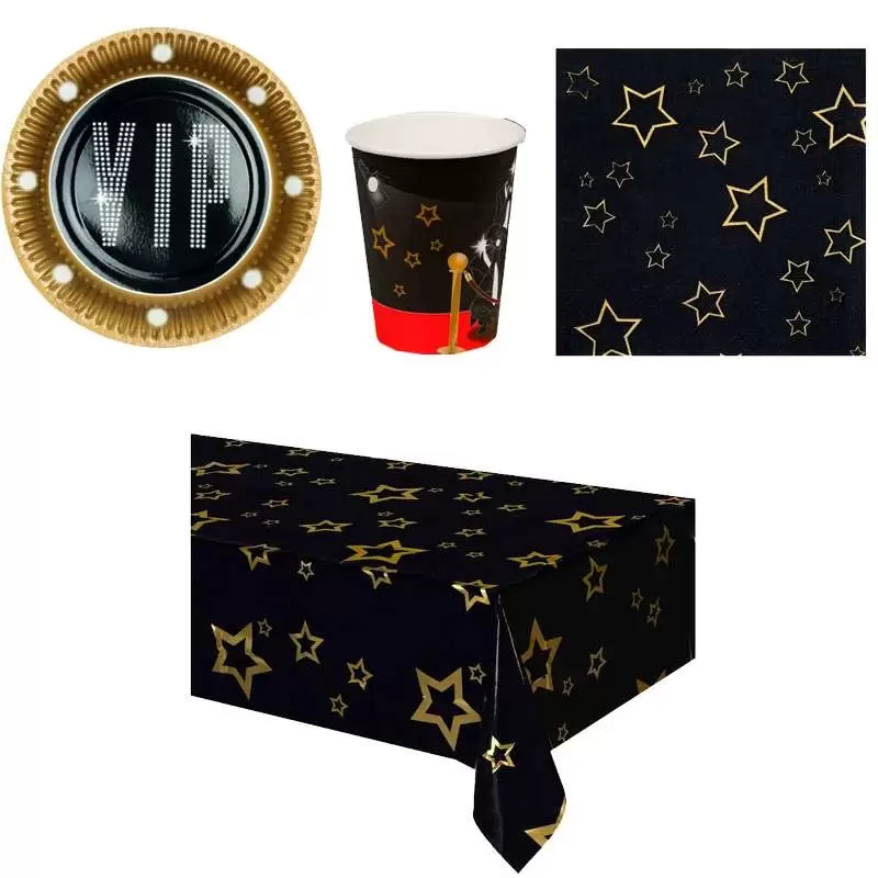 Kit n.3 vip party - accessori festa Hollywood
