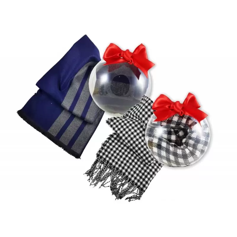 Pallina di Natale con sciarpa - idea regalo
