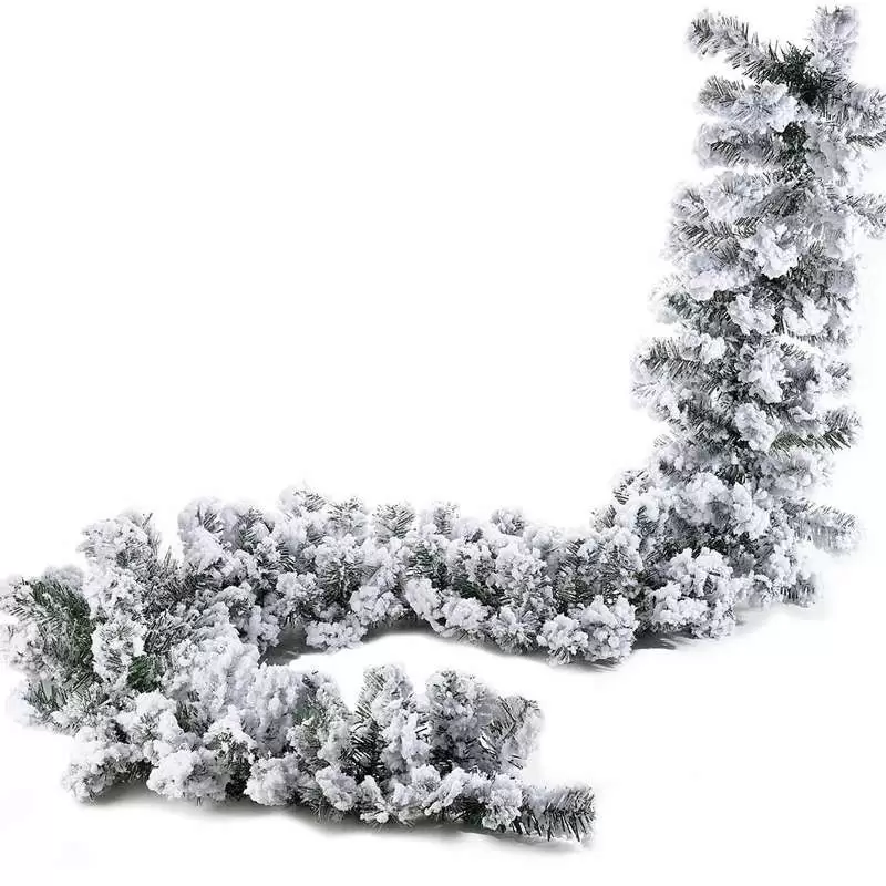 Festone abete innevato artificiale - 270 cm