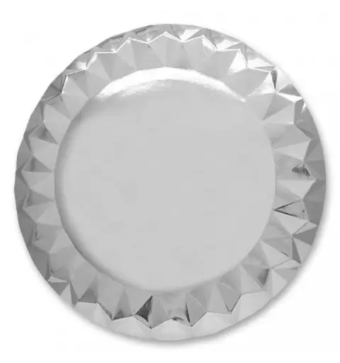 Sottopiatti diamant argento di carta - 10 pz