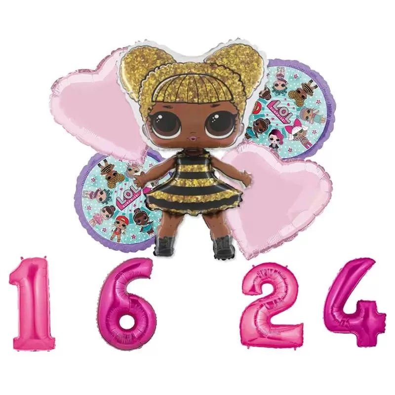 Bouquet n.3 Lol surprise con supershape Queen Bee - composizione fai da te