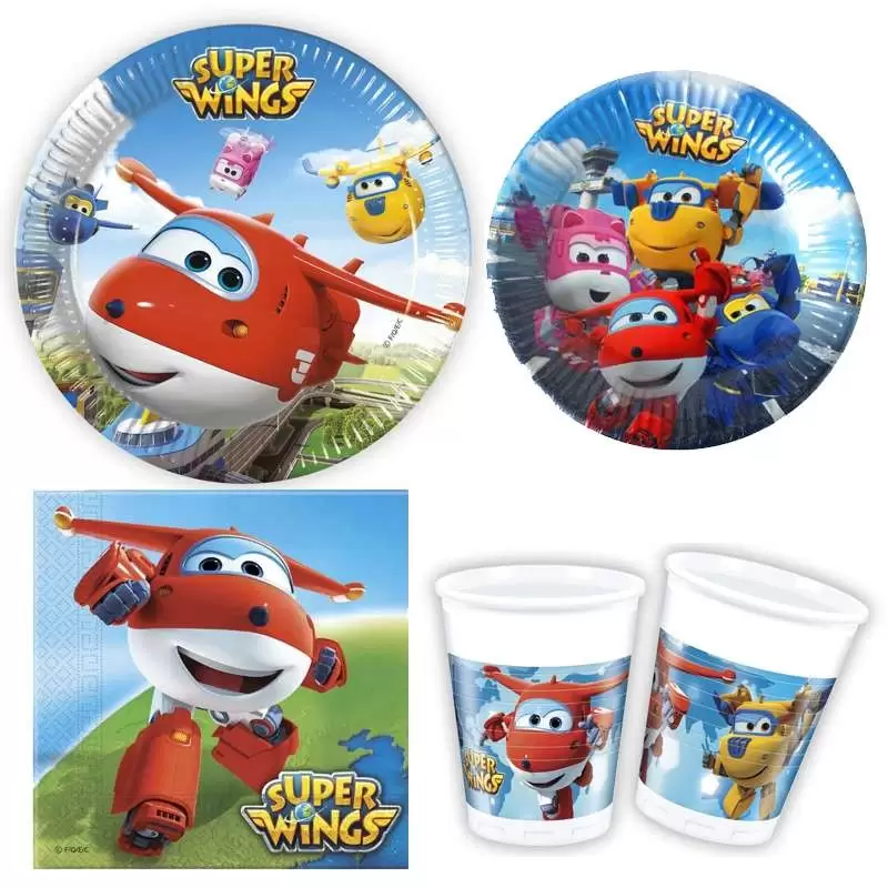 Kit n.47 Super Wings - coordinato tavola per 8
