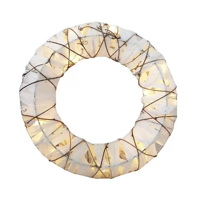 Luce led a batteria a forma di corona - carta e ferro