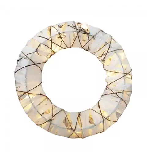 Luce led a batteria a forma di corona - carta e ferro