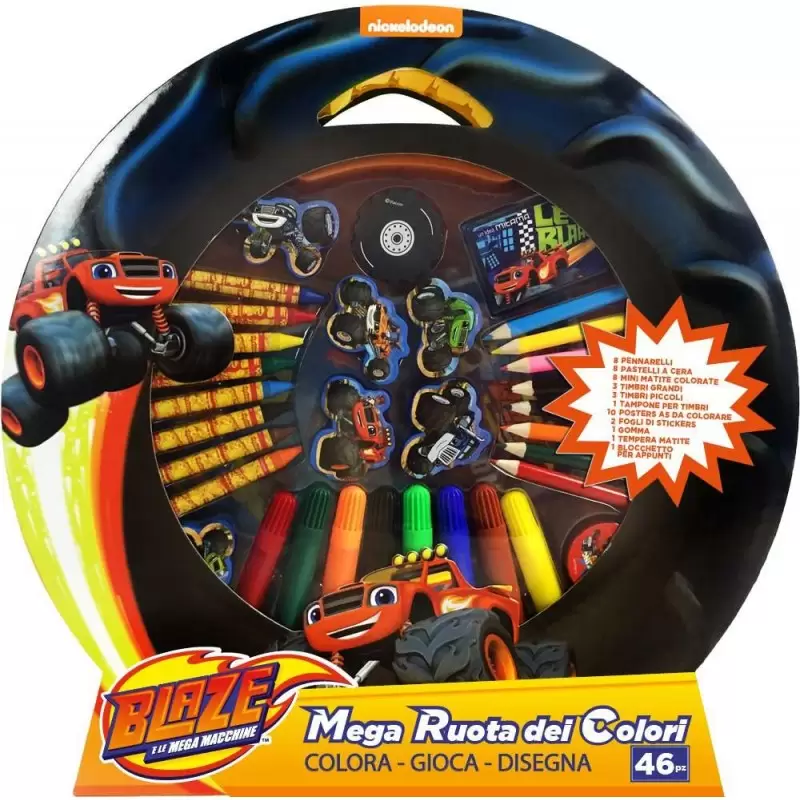 Mega ruota dei colori Blaze e la mega machine