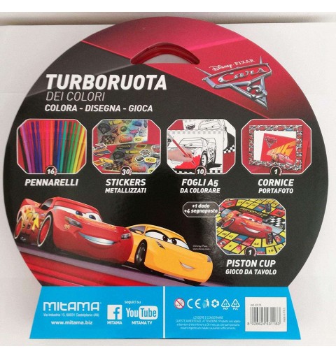 Turbo ruota dei colori Cars - mega ruota dei colori Saetta Mc Queen