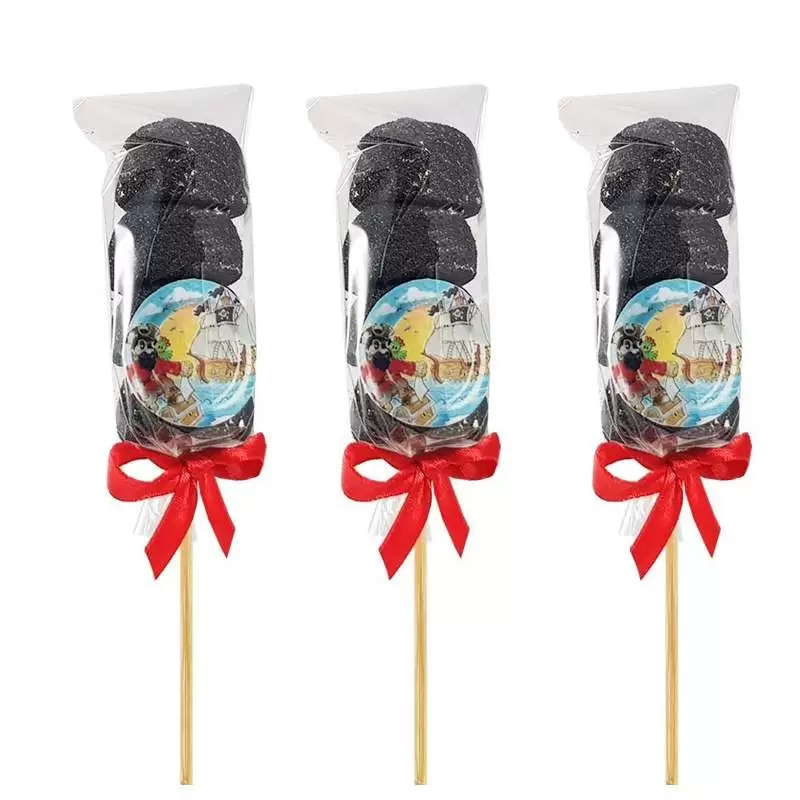 Spiedini marshmallow galeone dei pirati fai da te