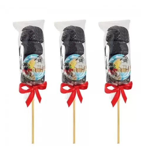 Spiedini marshmallow galeone dei pirati fai da te