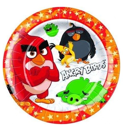 Kit n.47 Angry Birds - coordinato tavola per 8