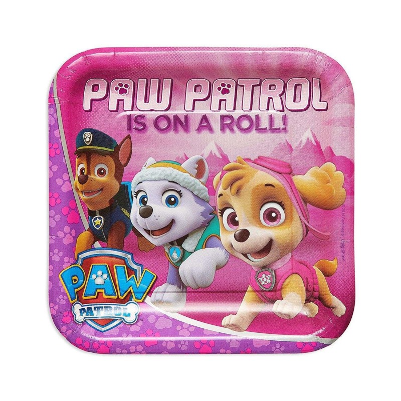 Kit n.47 Paw Patrol girl - addobbi festa per 8 persone