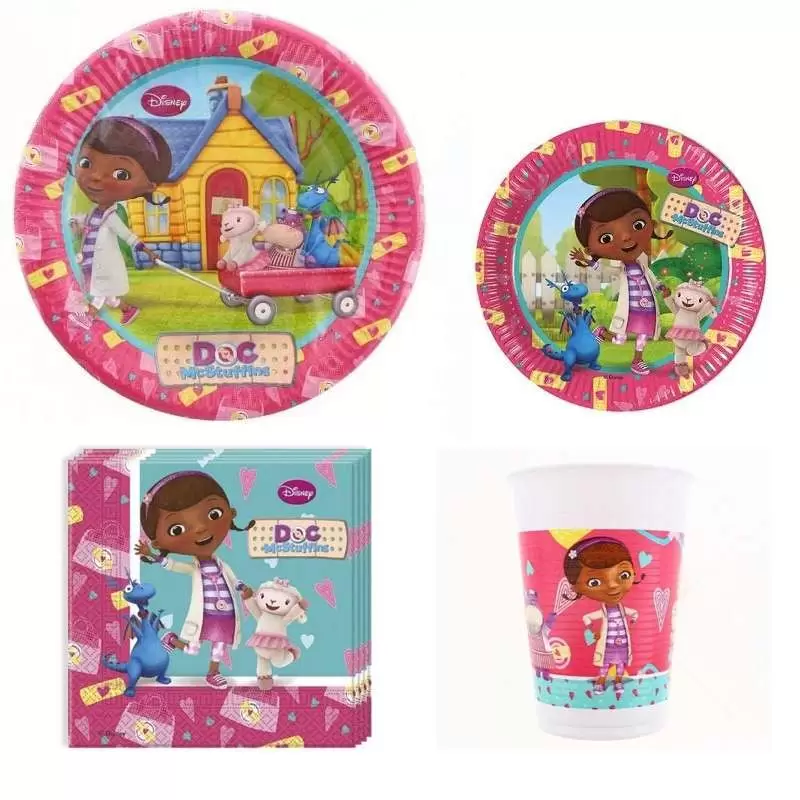 Kit n.47 Dottoressa Peluche - set festa a tema Dotty per 8