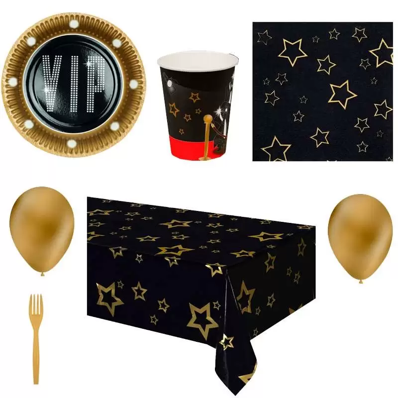 Kit n.6 vip party - coordinato festa a tema