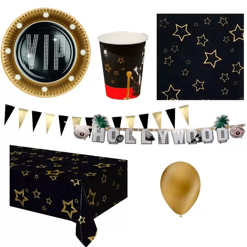 Kit n.27 vip party - accessori per 24 persone