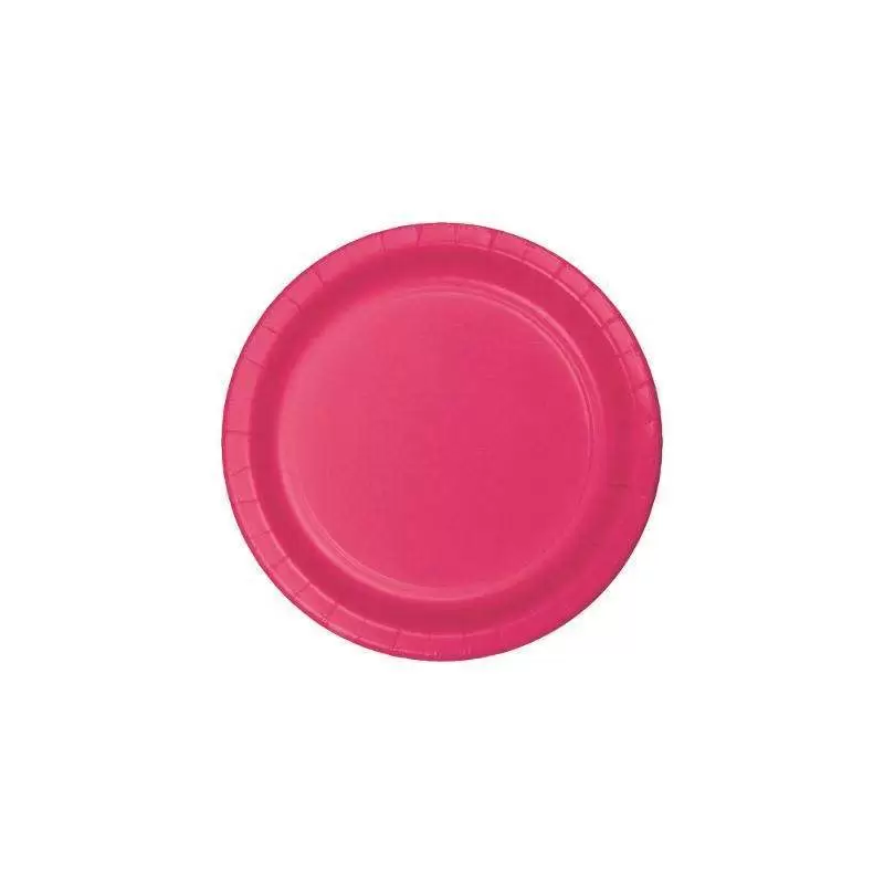 Piatti hot magenta - 8 pz