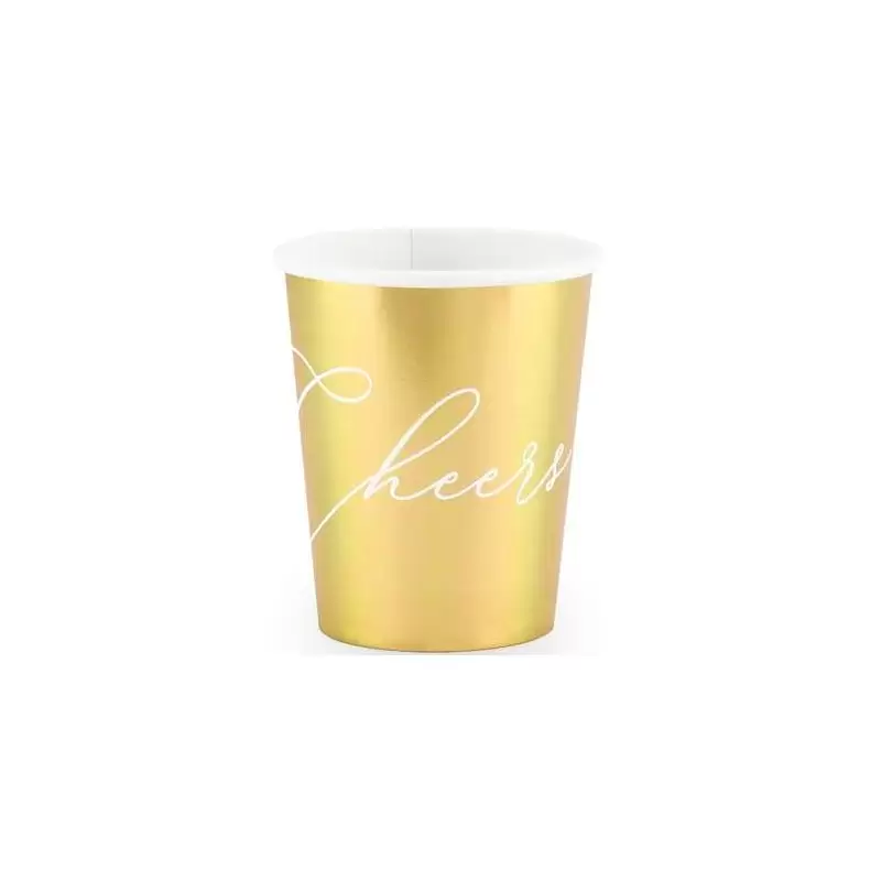Bicchieri cheers oro - 6 pz