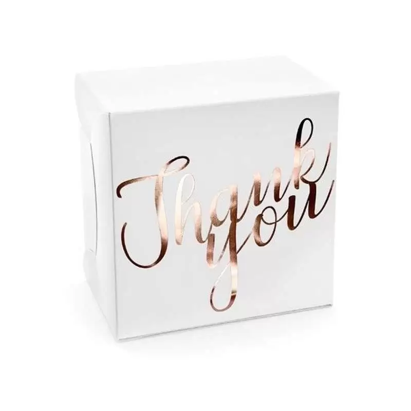 Scatola per dolci thank you - 10 pz