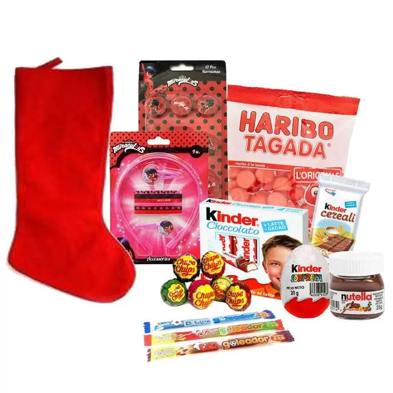 Calza della befana Ladybug - con gadget e Kinder