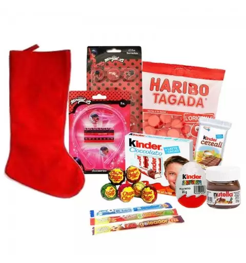 Calza della befana Ladybug - con gadget e Kinder