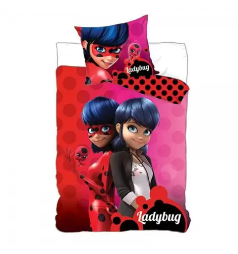 Parure da letto Ladybug - set lenzuola e copripiumino Miraculous