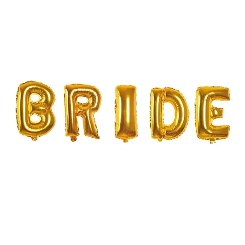 Scritta Bride con foil oro