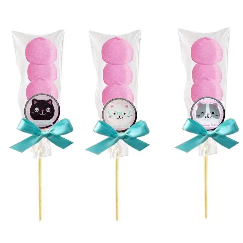 Spiedini di marshmallow gattina - kit fai da te