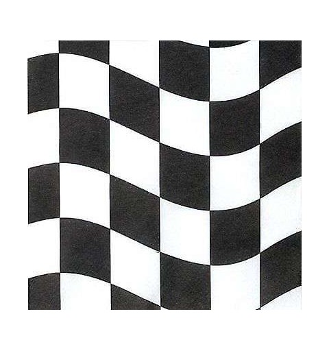 Kit n.9 formula 1 bandiera scacchi - accessori festa per 24