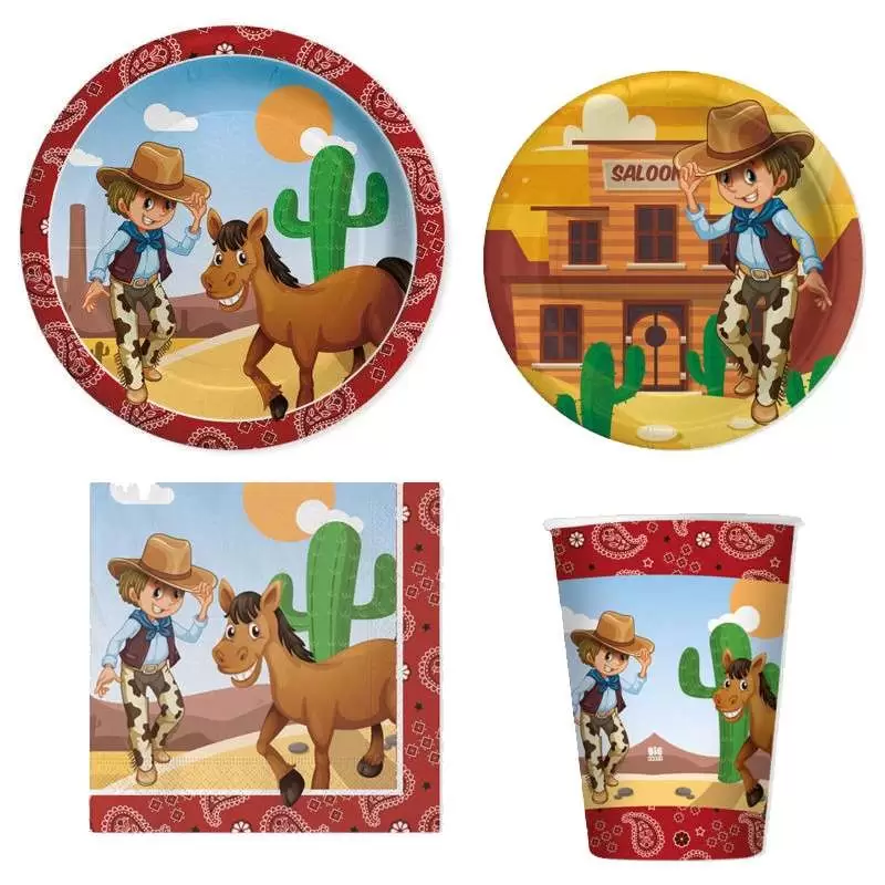 Kit n.47 cow boy - accessori festa far west