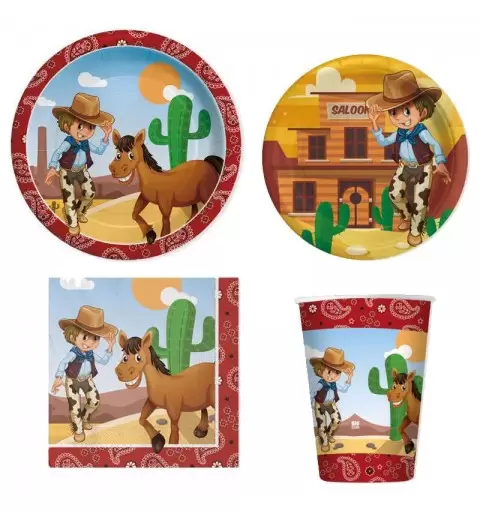 Kit n.47 cow boy - accessori festa far west