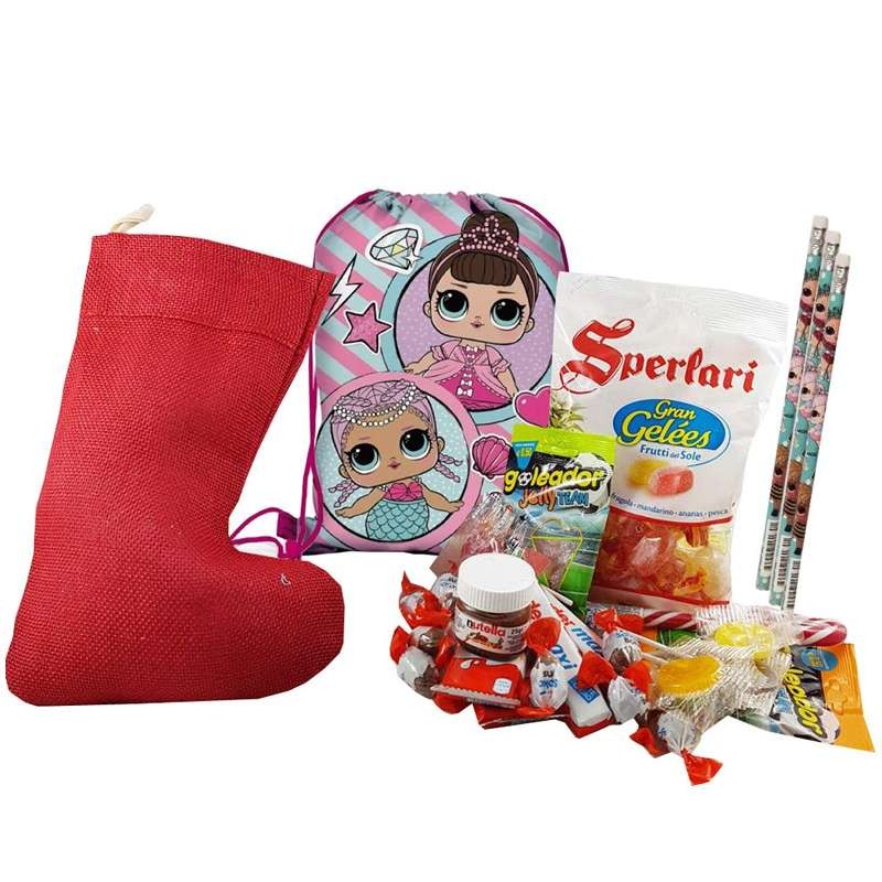 Calza LoL Surprise - calzetta della Befana con Kinder e gadget