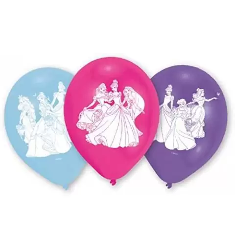 Palloncini principesse Disney in lattice - 6 pz