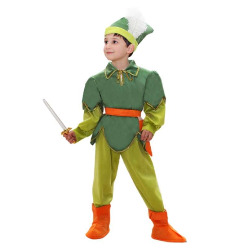 Costume Peter Pan per bambini - con cappello pugnale e piuma