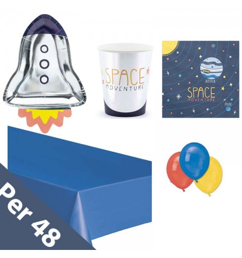 Kit n.4 space party - set festa a tema spazio