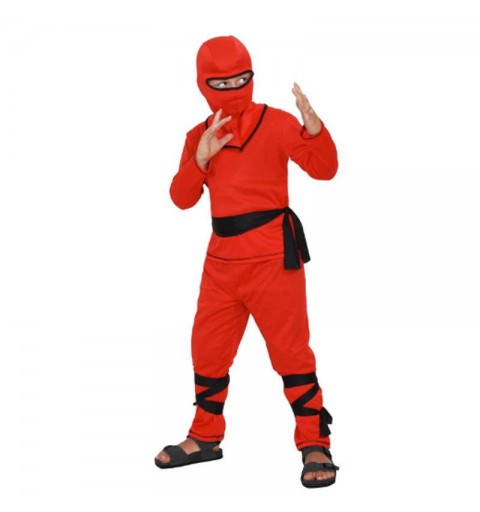 Costume Ninja rosso - travestimento da ninja combattente