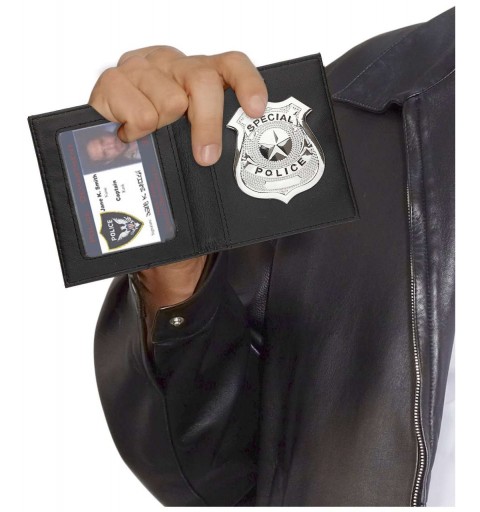 Badge poliziotto con distintivo argento