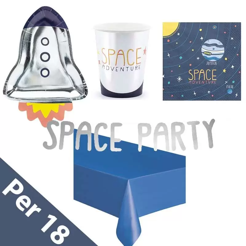 Kit n.13 space party - coordinato tavola galassia