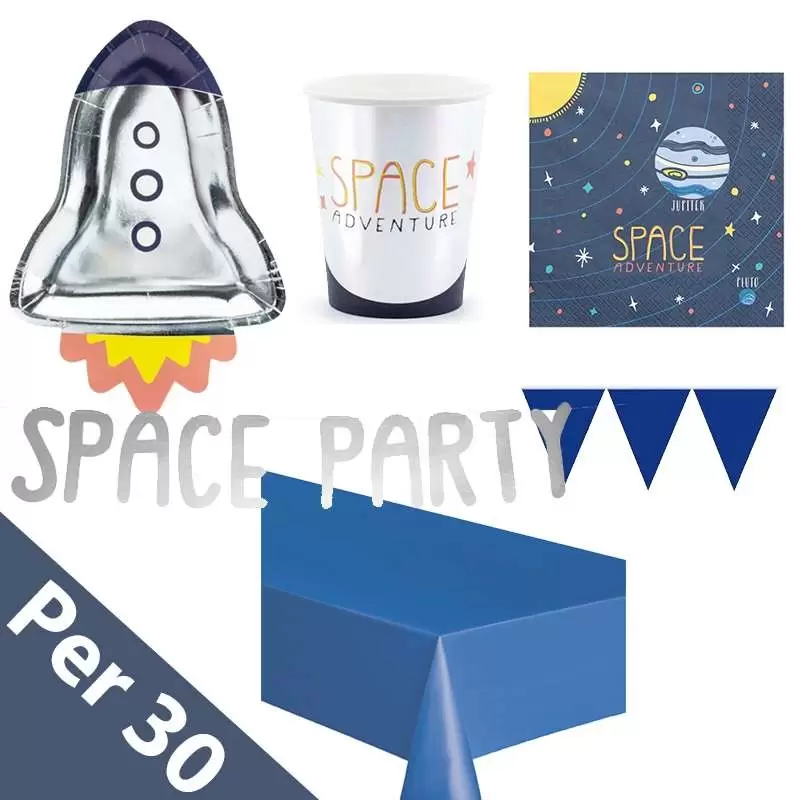 Kit n.17 space party - coordinato festa a tema galassia