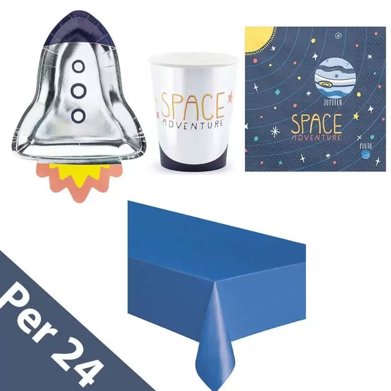 Kit n.16 space party - accessori per festa galattica