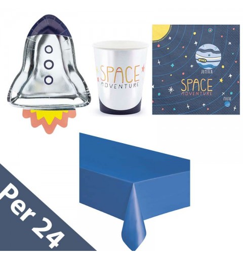 Kit n.16 space party - accessori per festa galattica