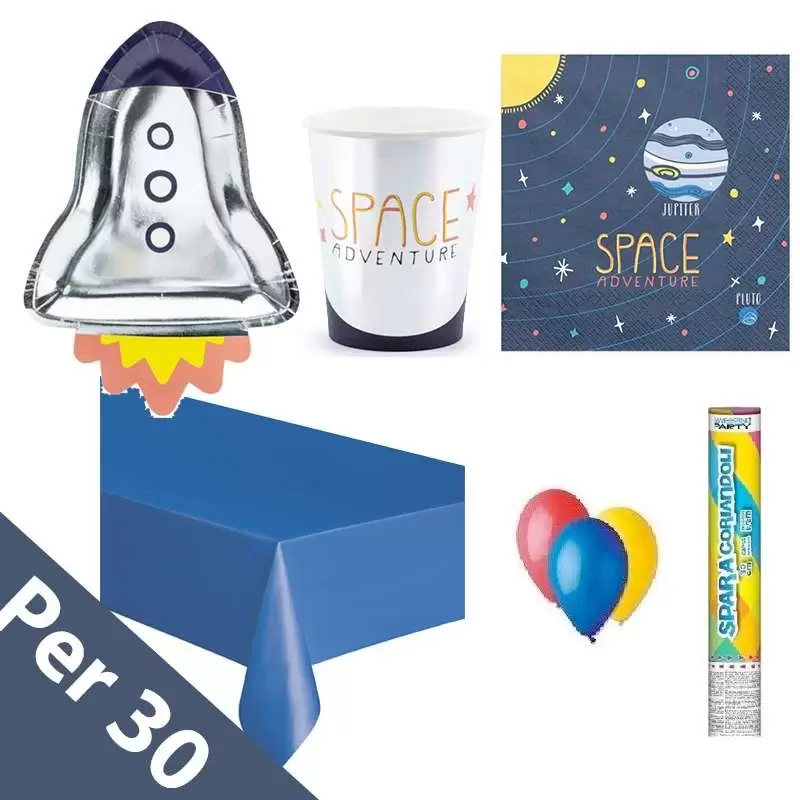 Kit n.30 space party - coordinato tavola sistema solare