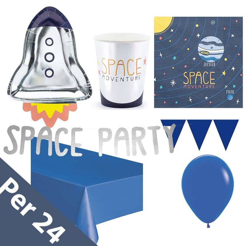Kit n.27 space party - coordinato festa spaziale