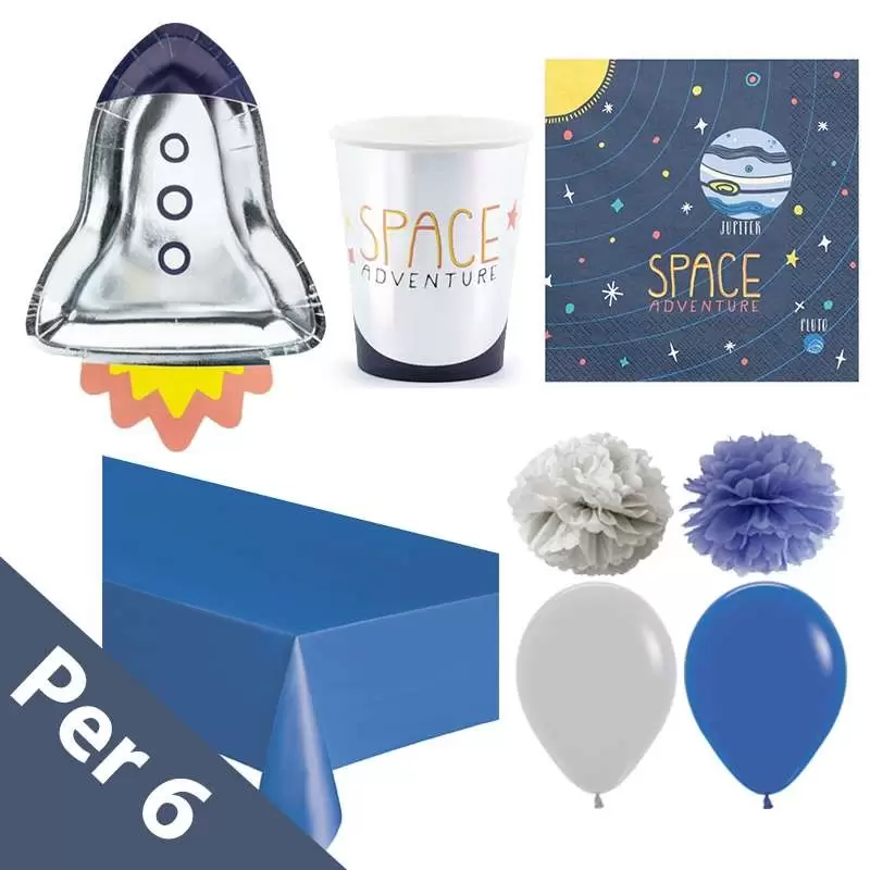 Kit n.49 space party - coordinato tavola nello spazio