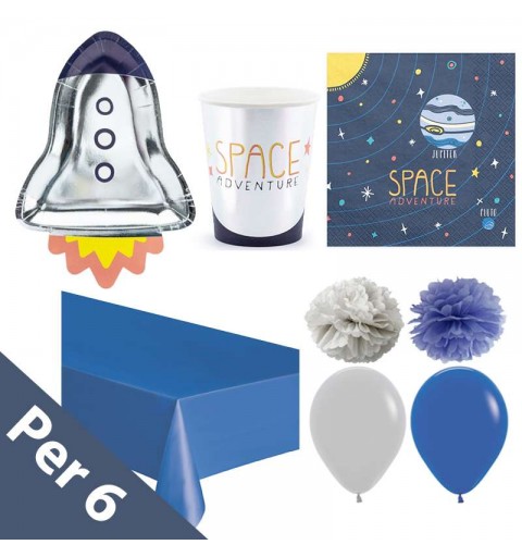 Kit n.49 space party - coordinato tavola nello spazio