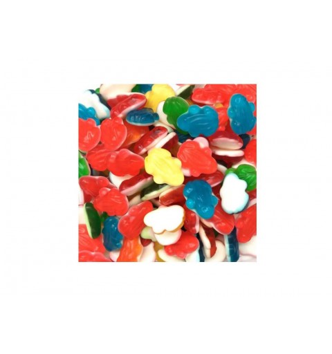 Caramelle gommose a forma di rane colorate lucide - 1000 gr