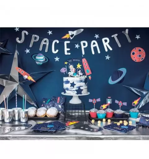 Kit n.65 space party - coordinato tavola per festa galattica